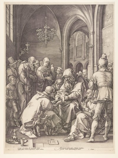 A körülmetélés, Krisztus születése és korai élete című fejezetből alkotó: Hendrick Goltzius