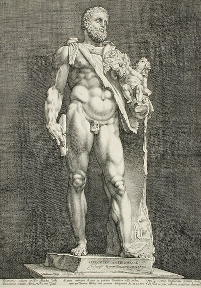 Commodus császár Herkulesként alkotó: Hendrick Goltzius