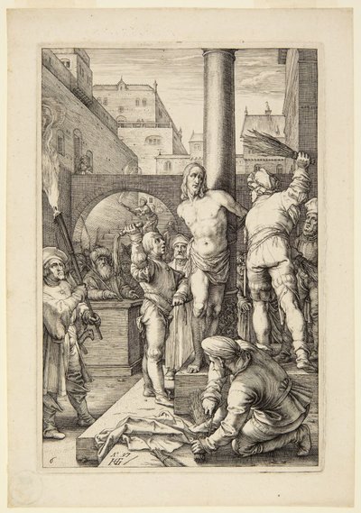 A megostorozás alkotó: Hendrick Goltzius