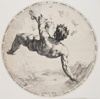 A négy megszégyenítő – Phaeton alkotó: Hendrick Goltzius