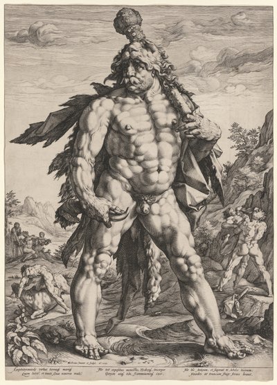 A Nagy Herkules vagy „Knollenman” alkotó: Hendrick Goltzius