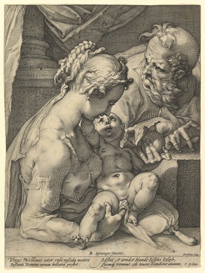 A Szent Család alkotó: Hendrick Goltzius