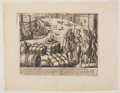A tudatlan közjegyző, a Litis Abusus (A jog visszaélései) című könyvből. alkotó: Hendrick Goltzius