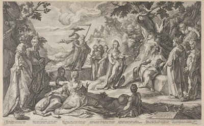 Midas ítélete alkotó: Hendrick Goltzius