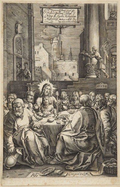 Az utolsó vacsora alkotó: Hendrick Goltzius
