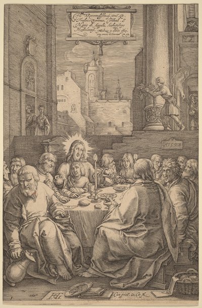 Az utolsó vacsora alkotó: Hendrick Goltzius