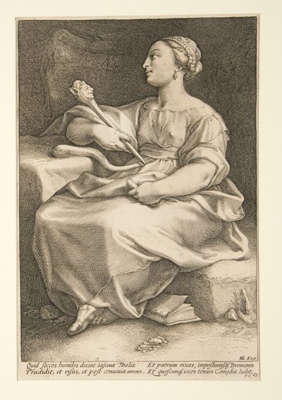 A kilenc múzsa: Thalia, 2. a 9-es sorozatban alkotó: Hendrick Goltzius