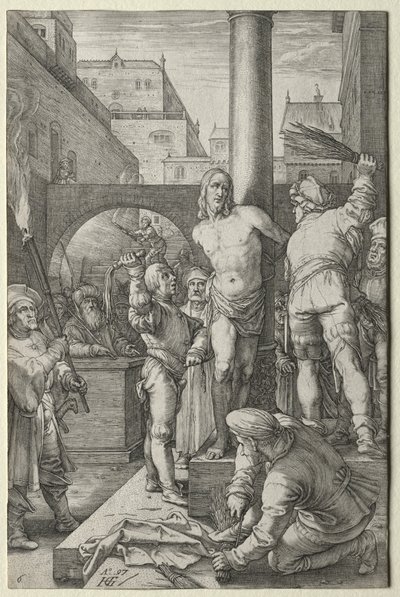A szenvedély: A korbácsolás alkotó: Hendrick Goltzius