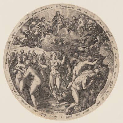 Az áldottak és a kárhozottak szétválasztása alkotó: Hendrick Goltzius
