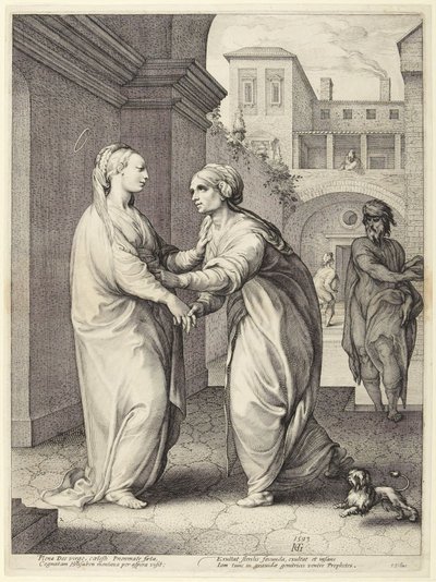 A Vizitáció alkotó: Hendrick Goltzius