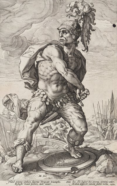 Titus Manlius Torquatus (Római hősök, 5. lap) alkotó: Hendrick Goltzius