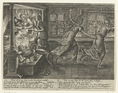 Aki pereskedik, annak álmatlan éjszakái vannak Litigation Abuse (sorozat címe) alkotó: Hendrick Goltzius