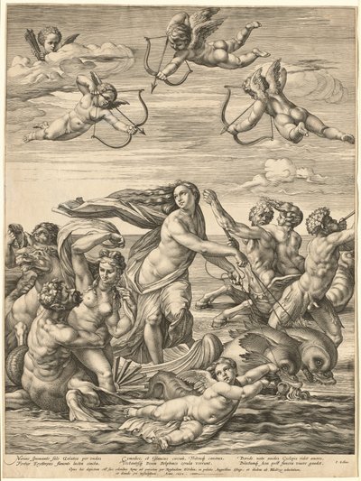 Galatea diadala alkotó: Hendrick Goltzius after Raphael