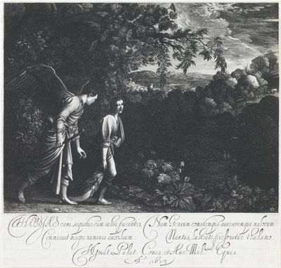 Tóbiás az angyallal alkotó: Hendrick Goudt