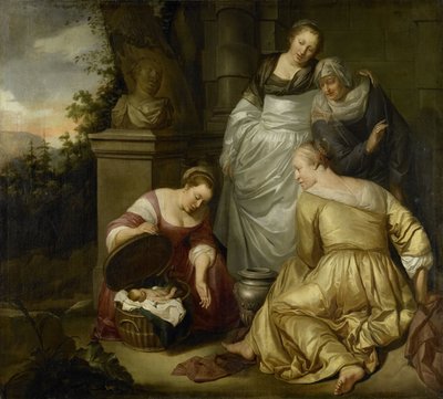 Erichthoniust Cecrops lányai találták meg alkotó: Hendrick Heerschop