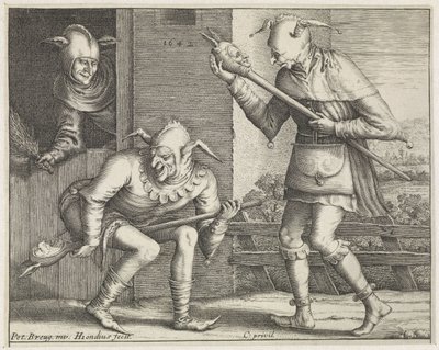 Három bolond Őrült (sorozat címe) alkotó: Hendrick Hondius (I)
