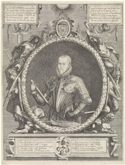 Maurits, Orange hercegének portréja alkotó: Hendrick Hondius (I)