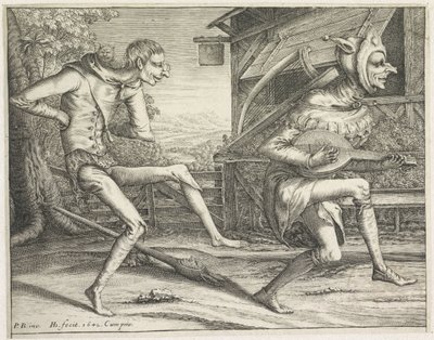 Két táncos bolond Őrült (sorozat címe) alkotó: Hendrick Hondius (I)