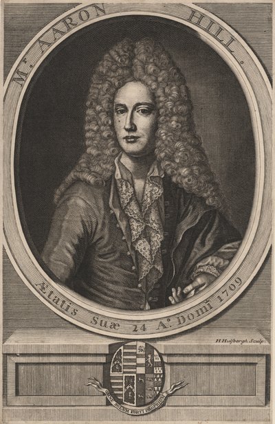 Aaron Hill, 1709 alkotó: Hendrick Hulsberg