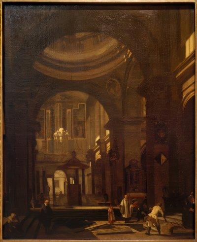 Kupolás katolikus templom belseje alkotó: Hendrick Jurianesz van Streek