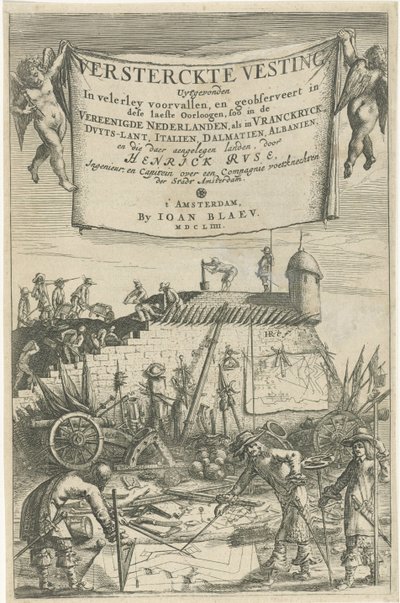 Henrich Ruse címlapja, Versterckte Vesting, 1654 alkotó: Hendrick baron van Ruse