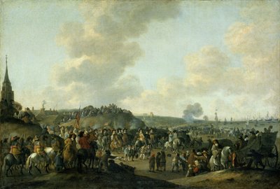 II. Károly angol király távozása Scheveningenből alkotó: Hendrick de Meijer