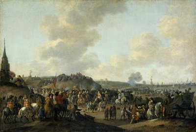 Károly angol király távozása Scheveningenből, 1660. június 2., 1683. alkotó: Hendrick de Meijer