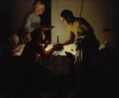 Ézsau eladja elsőszülöttségi jogát alkotó: Hendrick ter Brugghen
