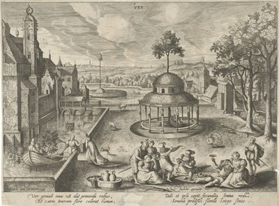 Tavaszi Ver (cím az objektumon) A négy évszak (sorozat címe) alkotó: Hendrick van Schoel