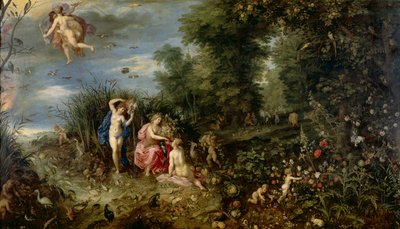 A bőség és a négy elem, 1615 körül (olaj, panel) alkotó: Hendrick van and Brueghel Jan (1568 1625) Balen