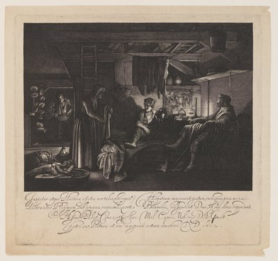 Jupiter és Merkúr a Philemon és Baucis házában alkotó: Hendrick von Goudt