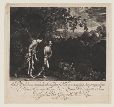 Tóbiás és az angyal alkotó: Hendrick von Goudt