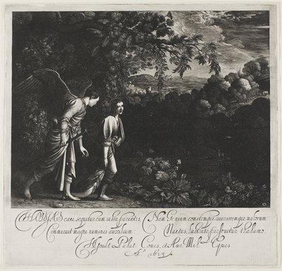 Tóbiás és az angyal alkotó: Hendrick von Goudt