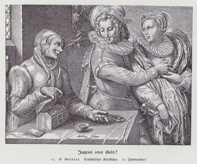 Egyenlőtlen szerelem alkotó: Hendrik (after) Goltzius