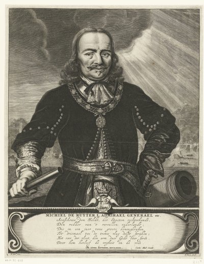 Michiel Adriaansz portréja. de Ruyter alkotó: Hendrik Bary