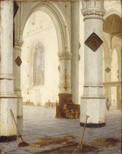 Templombelső (olaj a panelen) alkotó: Hendrik Cornelisz. van Vliet