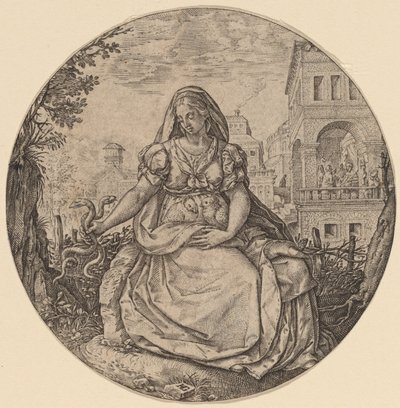Az óvatosság allegóriája alkotó: Hendrik Goltzius