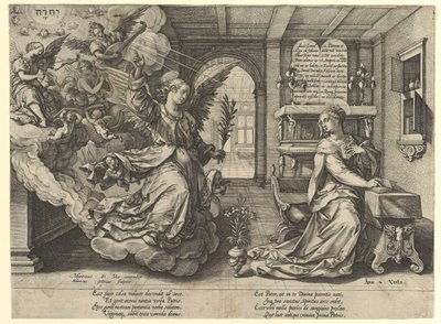 Angyali üdvözlet, 1594. alkotó: Hendrik Goltzius