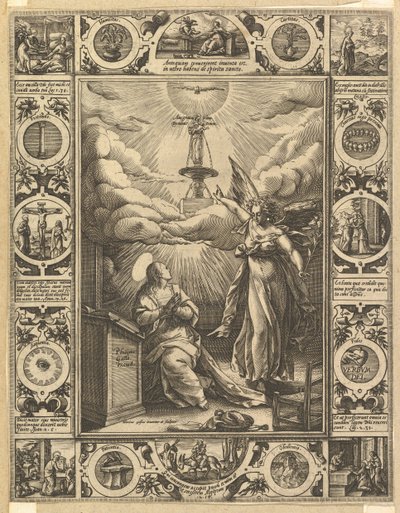 Ave Maria, Allegorikus jelenetek Krisztus életéről, Keresztény és profán allegóriák című részből. alkotó: Hendrik Goltzius