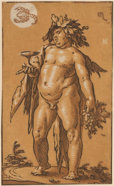 Bacchus alkotó: Hendrik Goltzius