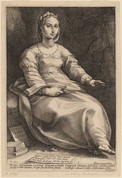 Calliope alkotó: Hendrik Goltzius