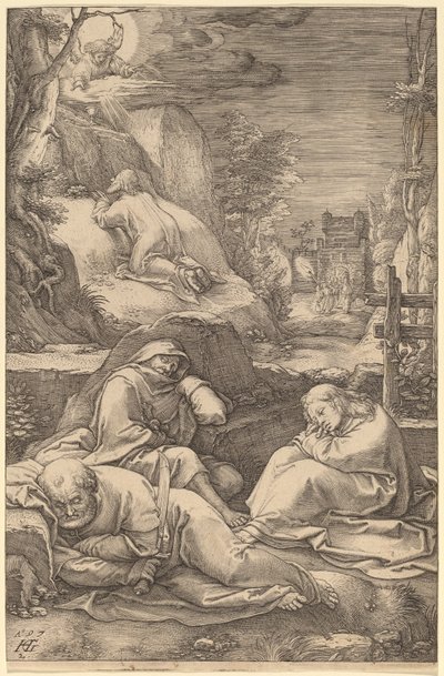 Krisztus az Olajfák hegyén alkotó: Hendrik Goltzius