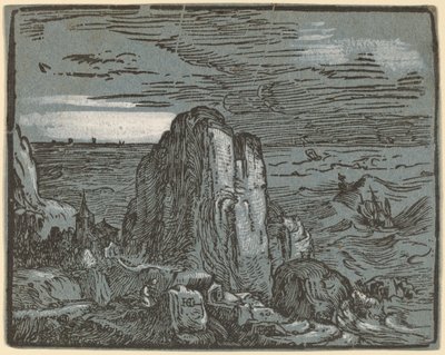 Szikla a tengerparton alkotó: Hendrik Goltzius