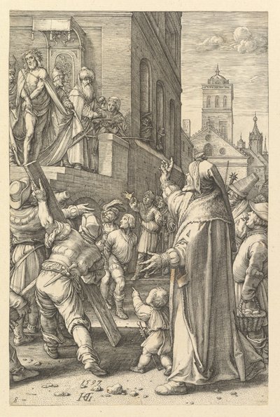 Ecce Homo, Krisztus szenvedéséből, 1597. alkotó: Hendrik Goltzius