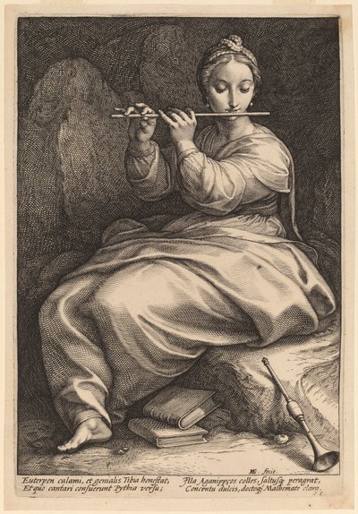 Euterpe alkotó: Hendrik Goltzius