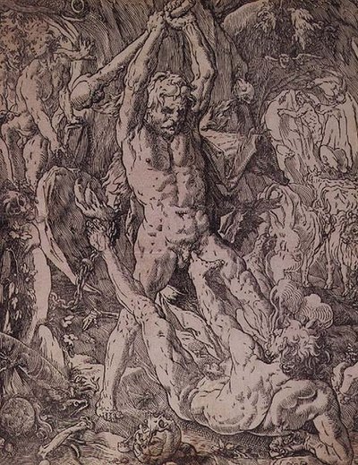 Herkules és Kákusz alkotó: Hendrik Goltzius