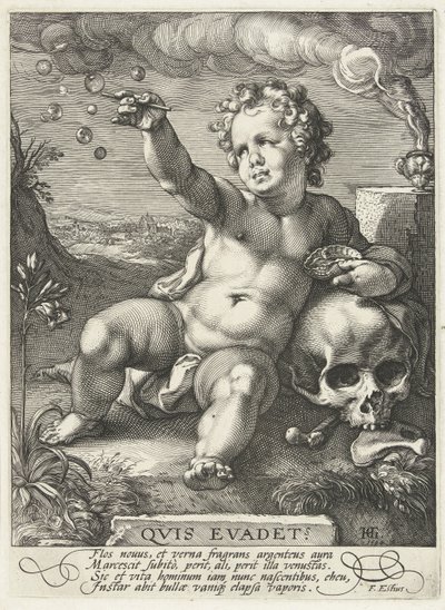Homo Bulla, 1594 alkotó: Hendrik Goltzius