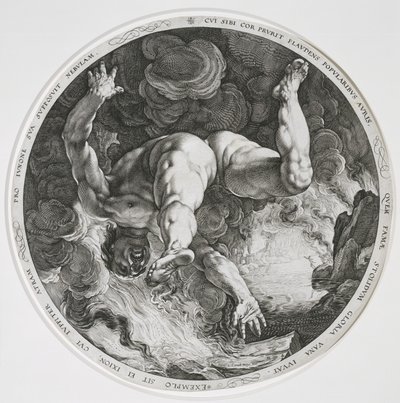 Ixion, 1588 alkotó: Hendrik Goltzius