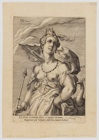 Juno, a három istennőből alkotó: Hendrik Goltzius