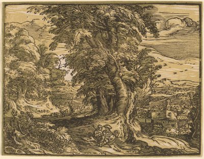 Táj egy pásztor párral alkotó: Hendrik Goltzius